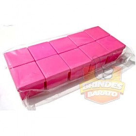 Caixinha de acrilico 5x5 - Kit c/ 10 pçs - Pink