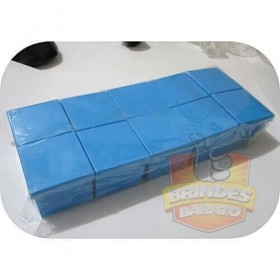 Caixinha de acrilico 4x4 - Kit c/ 10 pçs - Azul Celeste