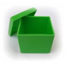 Caixinha de acrilico 4x4 - Kit c/ 10 pçs - Verde Citrico