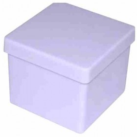 Caixinha de acrilico 5x5 - Kit c/ 10 pçs Branca
